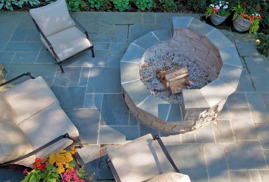 firepit and outdoor seating